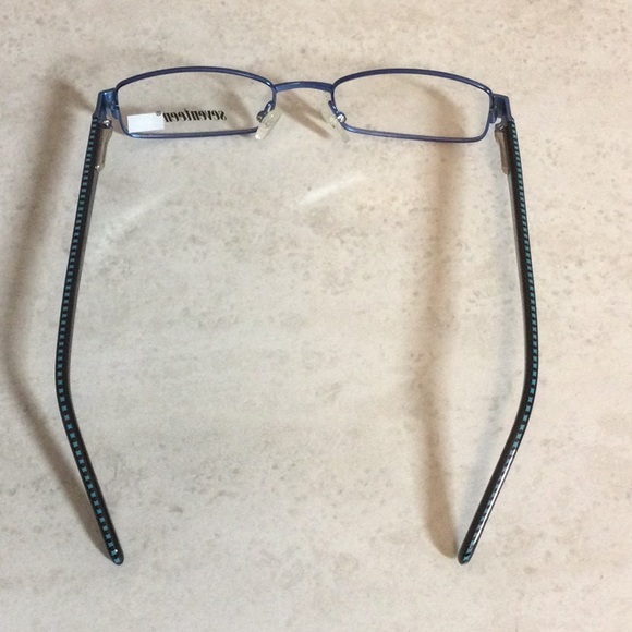 NWT Seventeen royal blue retro metal eyeglasses new old stock - Picture 5 of 16